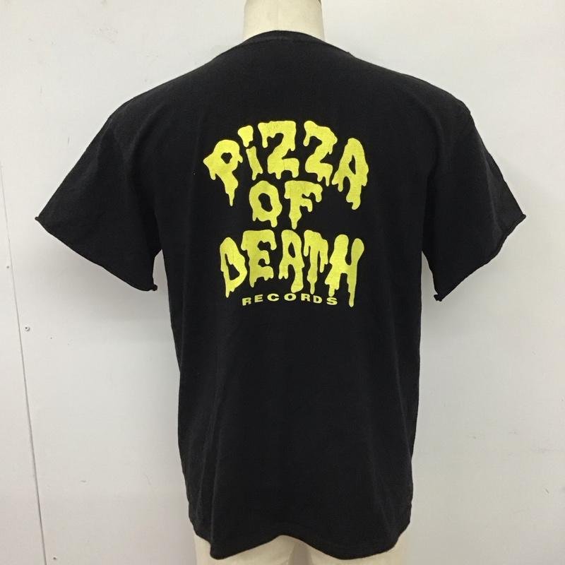 古着 USED Tシャツ 半袖 半袖カットソー プリントTシャツ クルーネックカットソー pizza of death M プリント 黒 / ブラック /  メンズ USED 古着 中古 10116526