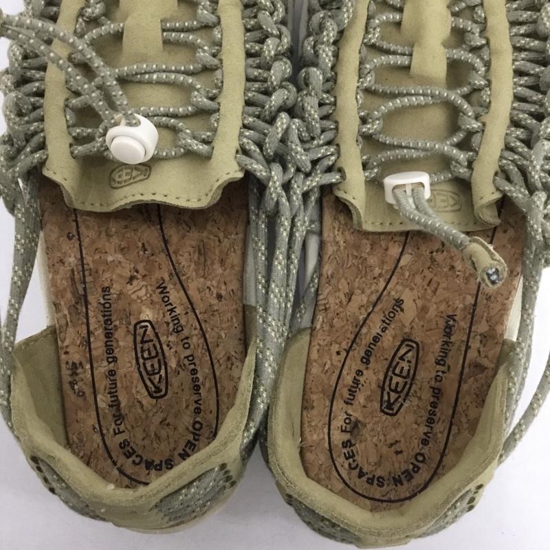 キーン KEEN サンダル サンダル 1028686 UNEEK 2 HARVEST 24cm アウトドアシューズ 24.0cm ロゴ、文字 カーキ / カーキ /  レディース USED 古着 中古 10148641