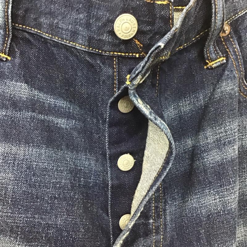 ポロラルフローレン POLO RALPH LAUREN パンツ デニム、ジーンズ デニムパンツ スリムパンツ ジーンズ カジュアルパンツ ストレッチパンツ 36 無地 インディゴ / インディゴ /  メンズ USED 古着 中古 10107760