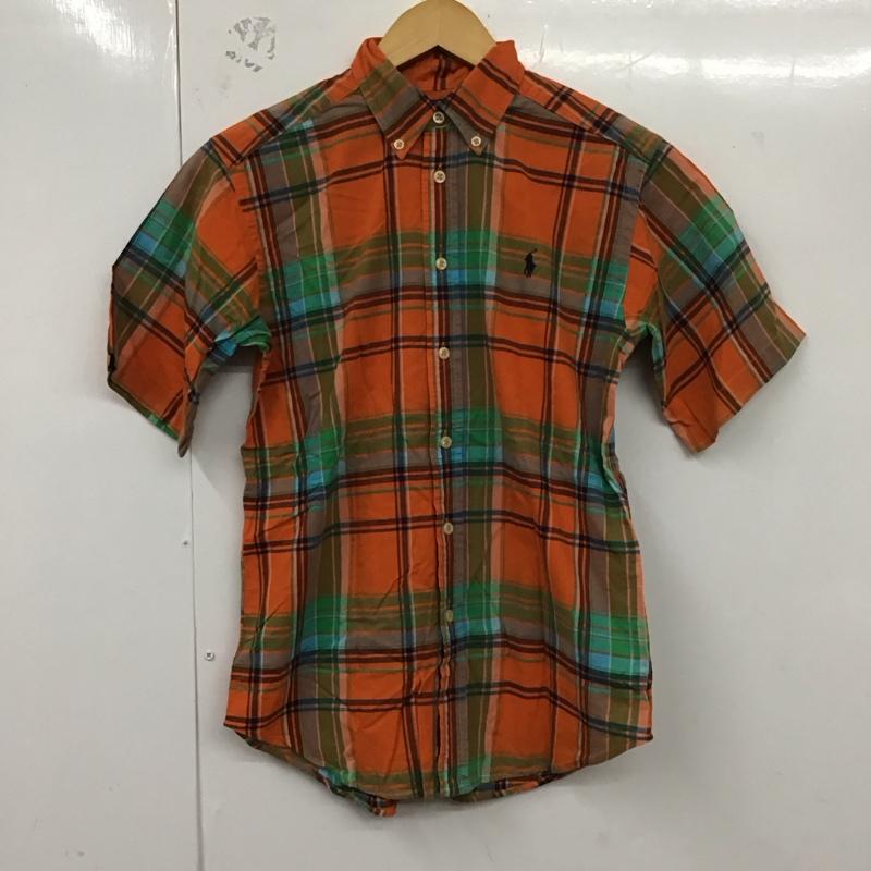 ラルフローレン RALPHLAUREN シャツ、ブラウス 半袖 半袖シャツ チェックシャツ ボタンダウンシャツ M チェック マルチカラー / マルチカラー /  ボーイズ USED 古着 中古 10128764
