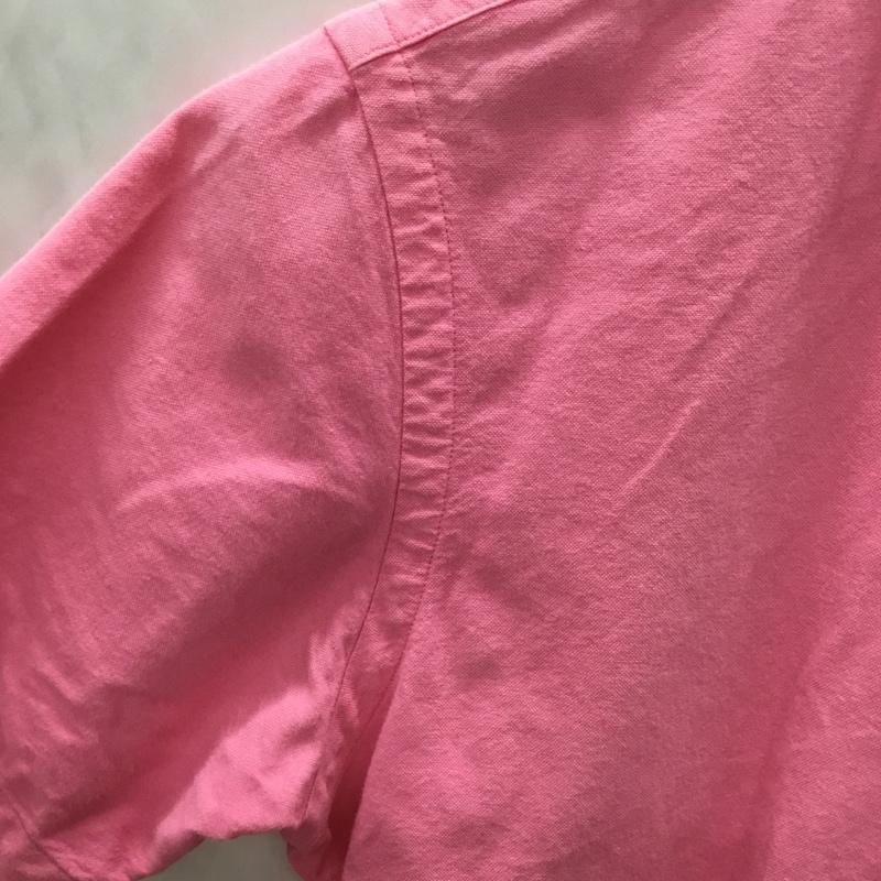 ラルフローレン RALPHLAUREN シャツ、ブラウス 半袖 半袖シャツ カラーシャツ 半袖カットソー XS ロゴ、文字 桃 / ピンク /  メンズ USED 古着 中古 10113298