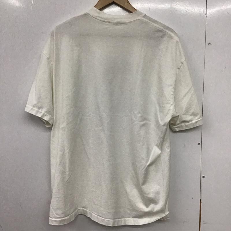 アワサ awasa Tシャツ 半袖 半袖カットソー プリントTシャツ クルーネックカットソー 3 プリント 白 / ホワイト /  メンズ USED 古着 中古 10151032