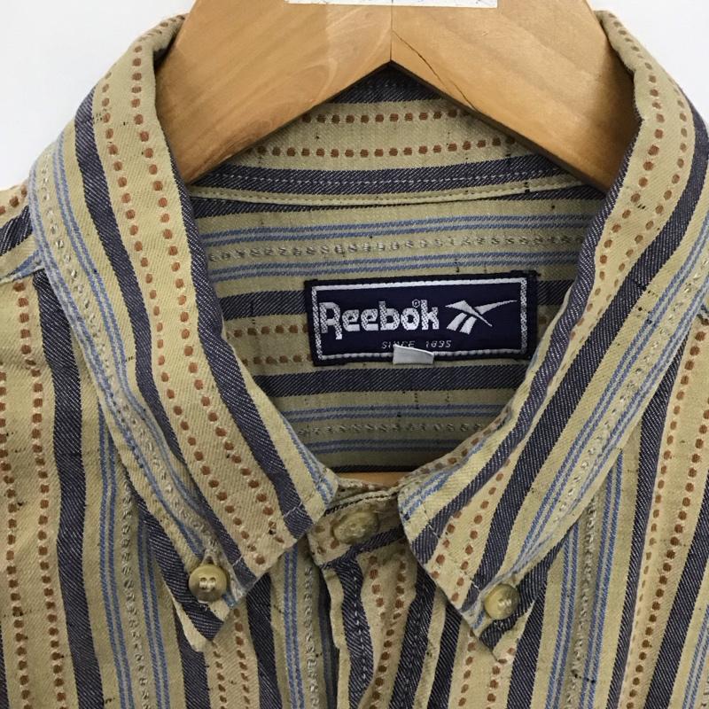 リーボック Reebok シャツ、ブラウス 長袖 長袖シャツ ストライプシャツ カラーシャツ ボタンダウンシャツ L ストライプ マルチカラー / マルチカラー /  メンズ USED 古着 中古 10133123