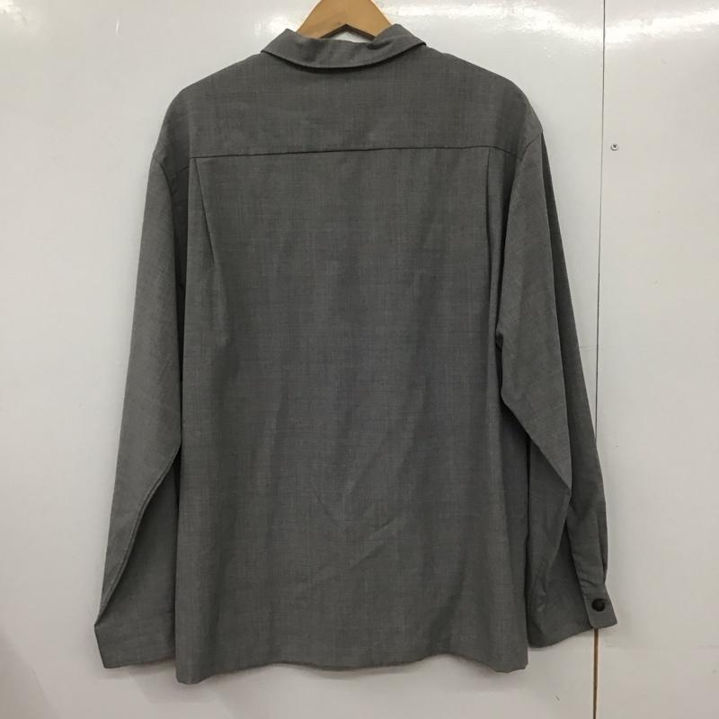 ビューティアンドユースユナイテッドアローズ BEAUTY&YOUTH UNITED ARROWS シャツ、ブラウス 長袖 1211-149-7424 オープンカラー ワイドフォルム シャツ XL 無地 灰 / グレー /  メンズ USED 古着 中古 10145658