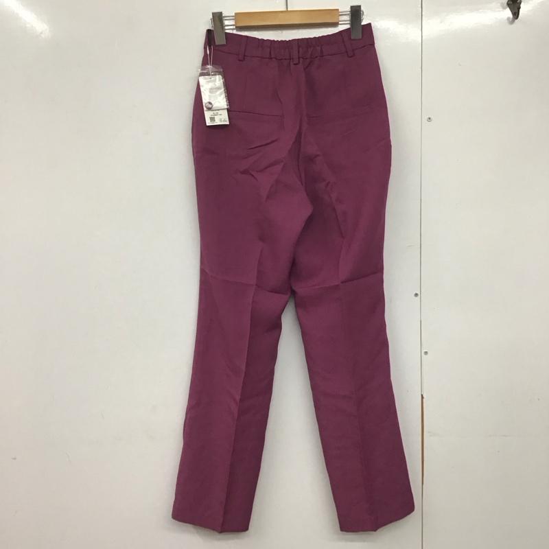 ローリーズファーム LOWRYS FARM パンツ スラックス スラックスパンツ スリムパンツ センタータックパンツ M 無地 紫 / パープル /  レディース USED 古着 中古 10145393