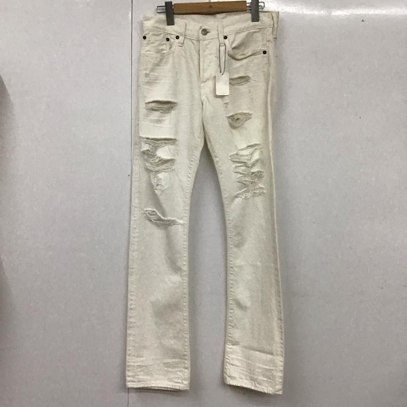 ロンハーマン Ron Herman パンツ デニム、ジーンズ デニムパンツ スリムパンツ ダメージジーンズ 28インチ ダメージ加工 白 / ホワイト /  メンズ USED 古着 中古 10117848
