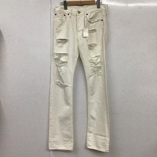 ロンハーマン Ron Herman パンツ デニム、ジーンズ デニムパンツ スリムパンツ ダメージジーンズ 28インチ ダメージ加工 白 / ホワイト /  メンズ USED 古着 中古 10117848