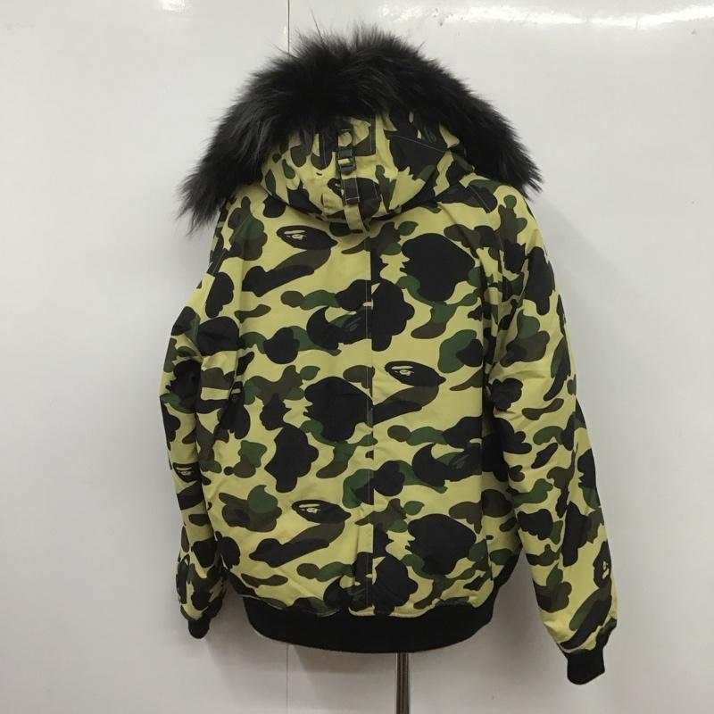 アベイシングエイプ A BATHING APE ジャケット、上着 ジャンパー、ブルゾン ジップアップジャケット ジャンパー ダウンジャケット カジュアルジャケット アウター L カモフラージュ柄・迷彩 マルチカラー / マルチカラー /  メンズ USED 古着 中古 10107022