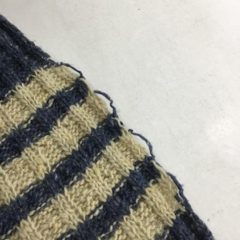 トムブラウン THOM BROWNE マフラー マフラー MKS002AKP203 ウール 無地 青 / ブルー / X 白 / ホワイト /  メンズ USED 古着 中古 10143278