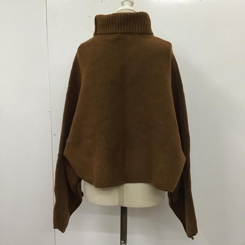 ザラ ZARA ニット、セーター 長袖 9598 152 700 タートルネック M 無地 茶 / ブラウン /  レディース USED 古着 中古 10112031
