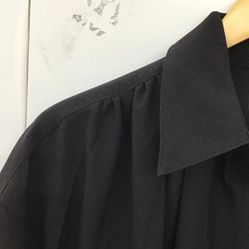 古着 USED ワンピース ロングスカート ヘリンドットサイ HERIN.CYE シャツワンピース FREE 無地 黒 / ブラック /  レディース USED 古着 中古 10128908