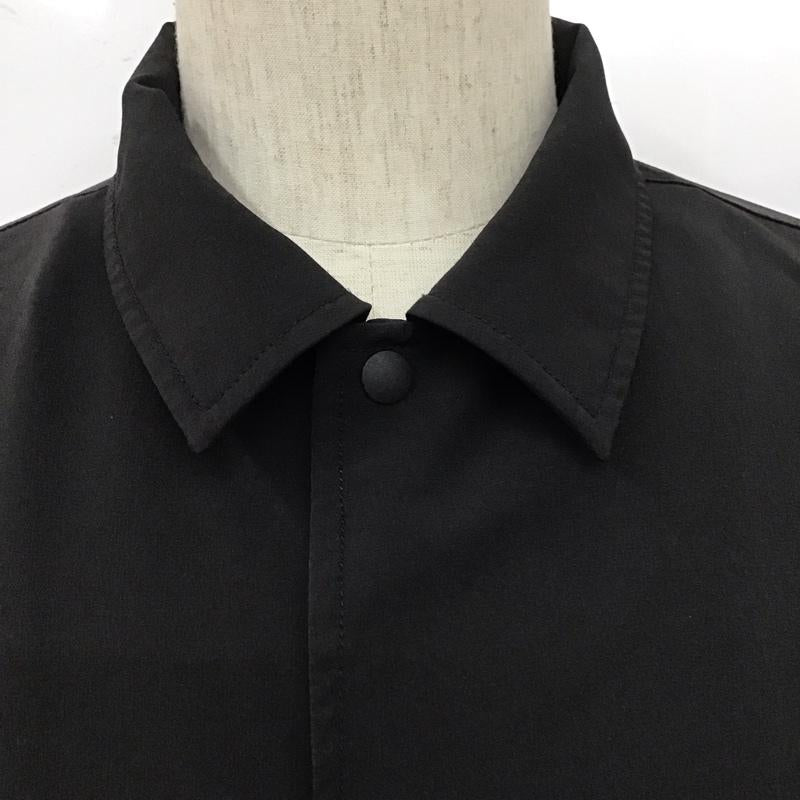 ナノユニバース nano・universe シャツ、ブラウス 半袖 668-0121001 SHELTECH レギュラーカラー M 無地 黒 / ブラック /  メンズ USED 古着 中古 10107929
