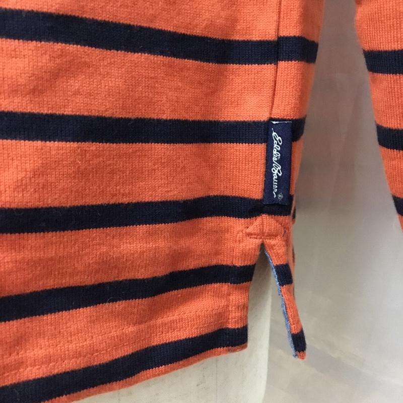 エディーバウアー Eddie Bauer カットソー 長袖 長袖カットソー クルーネックカットソー ロングスリーブカットソー プリントTシャツ M ボーダー柄 マルチカラー / マルチカラー /  メンズ USED 古着 中古 10113548