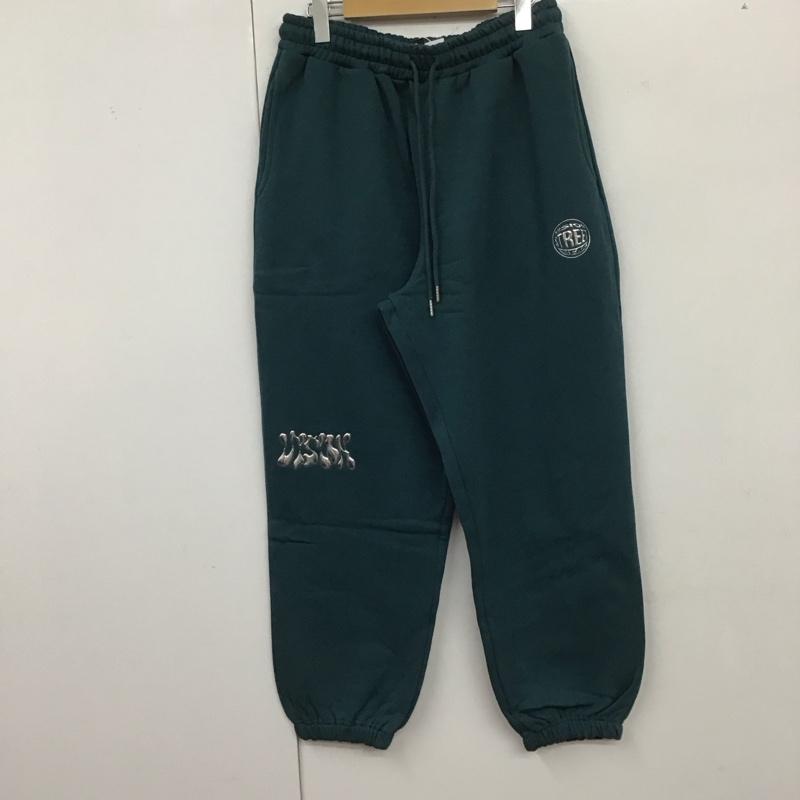 ヴィジョン ストリート ウェア VISION STREET WEAR パンツ ワークパンツ、ペインターパンツ ワイドパンツ カジュアルパンツ ワークパンツ スウェットパンツ L 無地 緑 / グリーン /  メンズ USED 古着 中古 10129277