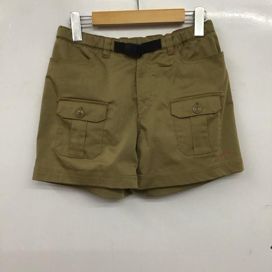 コロンビア Columbia パンツ ショートパンツ アウトドア M ロゴ、文字 ベージュ / ベージュ /  レディース USED 古着 中古 10146374