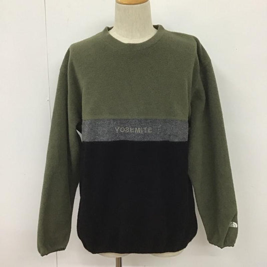 ザ ノースフェイス パープルレーベル THE NORTH FACE PURPLE LABEL ニット、セーター 長袖 NT6951N クルーネックセーター 長袖プルオーバー カットソー L ロゴ、文字 黒 / ブラック / X 灰 / グレー / X カーキ / カーキ /  メンズ USED 古着 中古 10107121