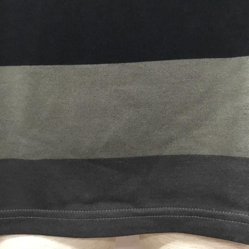 ナンバーナイン NUMBER (N)INE Tシャツ 半袖 半袖カットソー プリントTシャツ クルーネックカットソー 2 ボーダー柄 黒 / ブラック / X 灰 / グレー /  メンズ USED 古着 中古 10116127