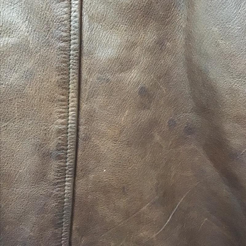 バナナリパブリック BANANA REPUBLIC ジャケット、上着 ジャケット、ブレザー レザージャケット ジップアップジャケット カジュアルジャケット アウター 40 無地 茶 / ブラウン /  メンズ USED 古着 中古 10111018