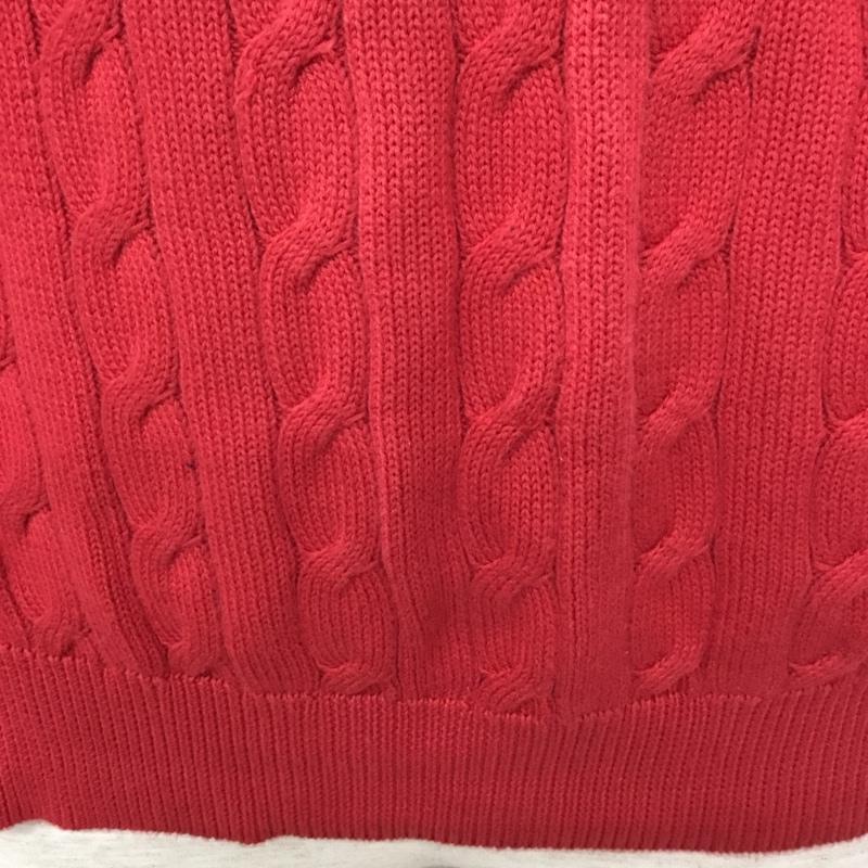 ブルックスブラザーズ BROOKS BROTHERS ニット、セーター 長袖 長袖ニットカットソー ニット セーター スタンドカラーネックニット M  赤 / レッド /  メンズ USED 古着 中古 10113341