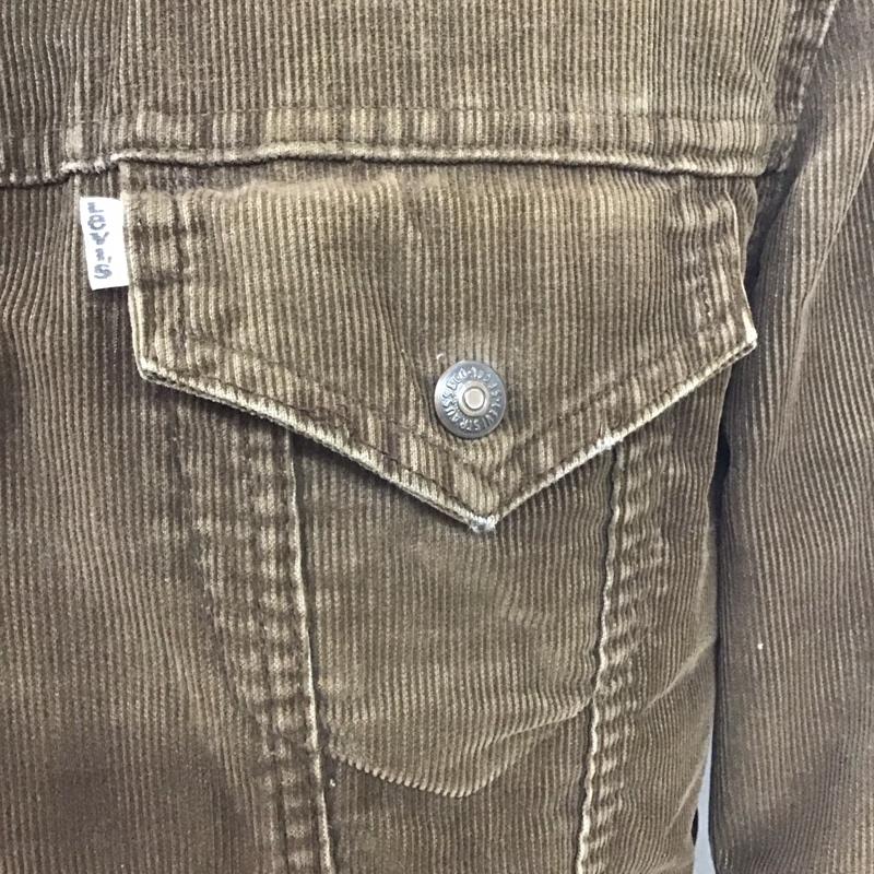 リーバイス Levi s ジャケット、上着 ジャケット、ブレザー コーデュロイ 裏ボア 38 無地 茶 / ブラウン /  メンズ USED 古着 中古 10110954