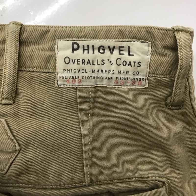フィグベル PHIGVEL パンツ チノパン チノパン カジュアルパンツ ワイドパンツ ストレートパンツ 32インチ 無地 ベージュ / ベージュ /  メンズ USED 古着 中古 10115153