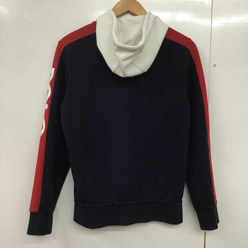 ポロラルフローレン POLO RALPH LAUREN パーカー 長袖 フルジップ ジップアップ フーディー スリーブロゴ XS ワンポイント 白 / ホワイト / X 赤 / レッド / X 紺 / ネイビー /  メンズ USED 古着 中古 10143858