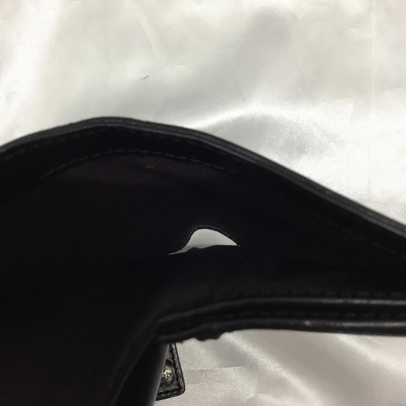 ヴィヴィアンウエストウッド Vivienne Westwood 財布 二つ折り ラウンドファスナー オーヴ 総柄 黒 / ブラック /  レディース USED 古着 中古 10114226