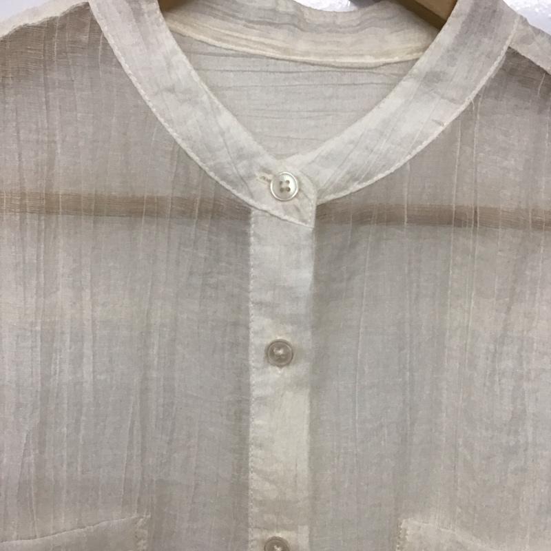 ローリーズファーム LOWRYS FARM シャツ、ブラウス 長袖 1 無地 白 / ホワイト /  レディース USED 古着 中古 10137198
