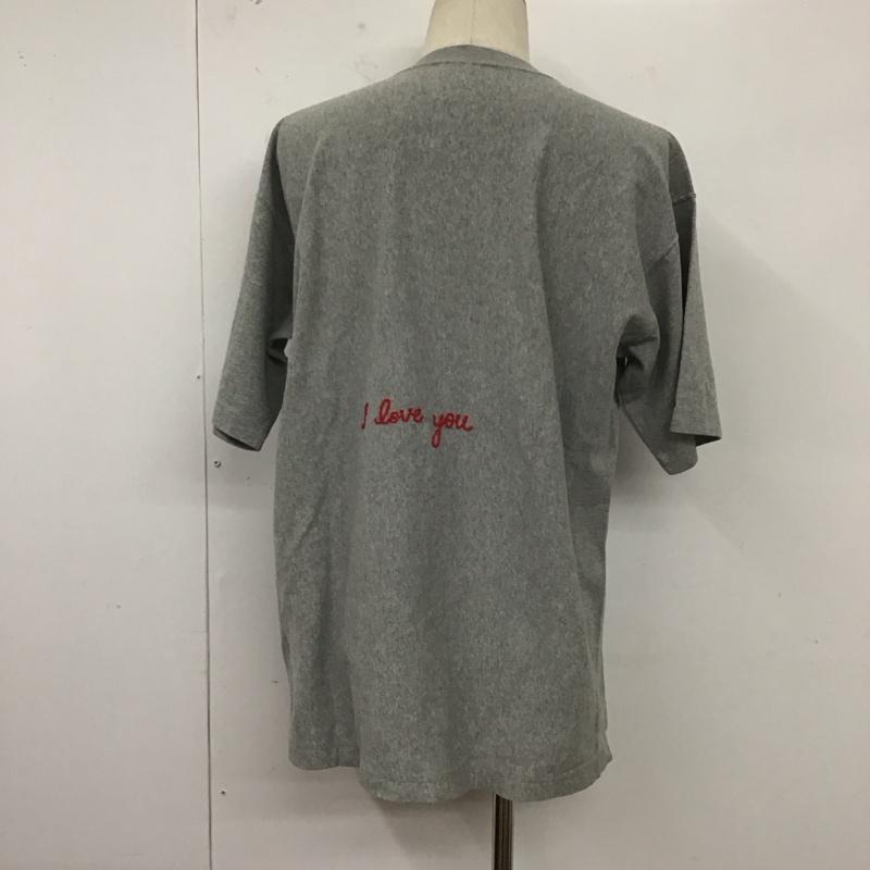 チャンピオン Champion Tシャツ 半袖 c8-r360 半袖カットソー プリントTシャツ クルーネックカットソー L 無地 灰 / グレー /  メンズ USED 古着 中古 10127339