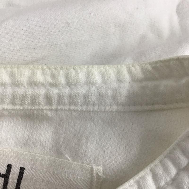 エムエイチエル MHL. シャツ、ブラウス 長袖 長袖シャツ 無地シャツ ノーカラーシャツ M 無地 白 / ホワイト /  メンズ USED 古着 中古 10131769
