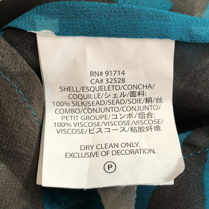 アルマーニエクスチェンジ A/X ARMANIEXCHANGE チュニック 半袖 シルクシフォンチュニック　タンクトップ M 総柄 X  X 幾何柄 緑 / グリーン / X ダークブラウン / ダークブラウン / X オフホワイト / オフホワイト /  レディース USED 古着 中古 10029193