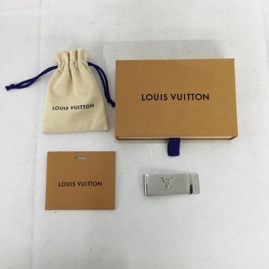 ルイヴィトン LOUIS VUITTON ファッション小物 マネークリップ M65041 ビルクリップ シャンゼリゼ ロゴ、文字 銀 / シルバー /  メンズ USED 古着 中古 10137861