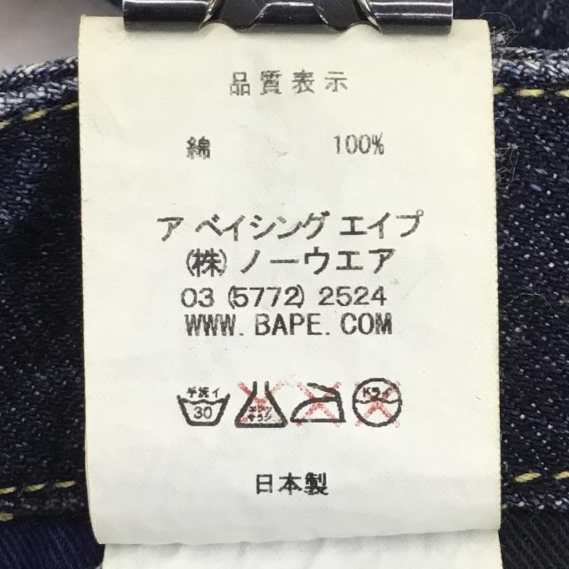 アベイシングエイプ A BATHING APE パンツ デニム、ジーンズ 無地 青 / ブルー /  レディース USED 古着 中古 10110466