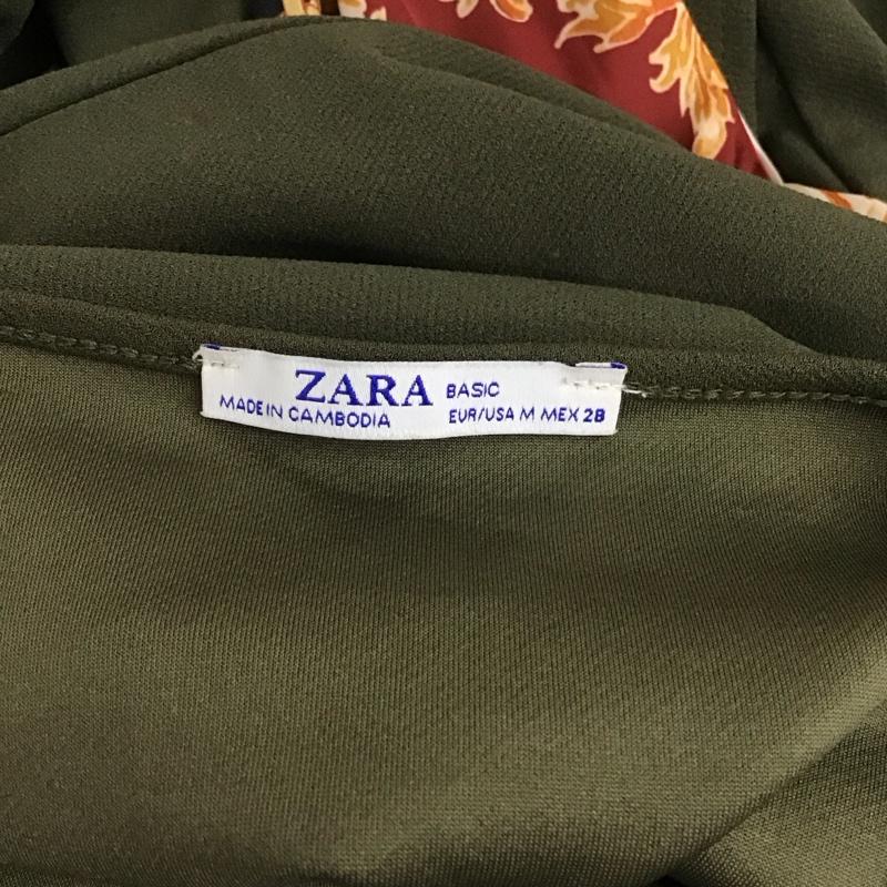 ザラ ZARA ワンピース ロングスカート M 無地 カーキ / カーキ /  レディース USED 古着 中古 10121150