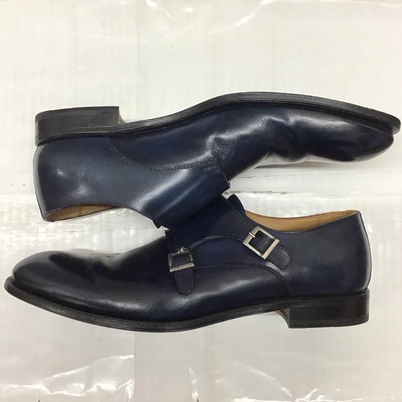 カンパニーレ Campanile 革靴 革靴 ダブルモンク 無地 紺 / ネイビー /  メンズ USED 古着 中古 10122515