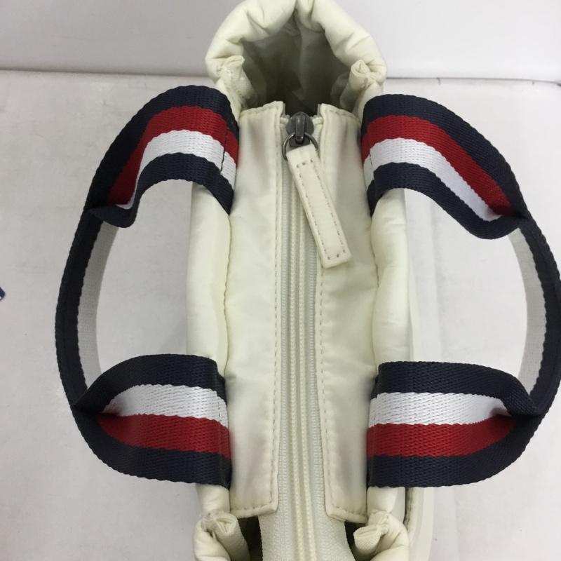 トミーヒルフィガー TOMMY HILFIGER ハンドバッグ ハンドバッグ ラウンドバッグ キルティング ゴルフ ロゴ、文字 アイボリー / アイボリー /  レディース USED 古着 中古 10149244