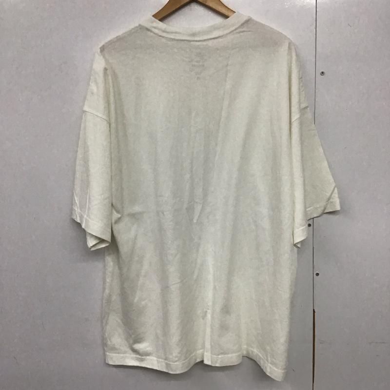 ナイキ NIKE Tシャツ 半袖 半袖カットソー プリントTシャツ クルーネックカットソー L ロゴ、文字 白 / ホワイト /  メンズ USED 古着 中古 10140511