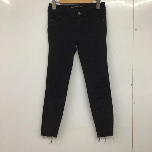 ザラ ZARA パンツ デニム、ジーンズ スキニー ストレッチ 36 無地 黒 / ブラック /  レディース USED 古着 中古 10139603