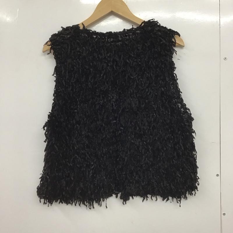 ジーナシス JEANASIS ベスト ベスト FREE 無地 黒 / ブラック /  レディース USED 古着 中古 10148495