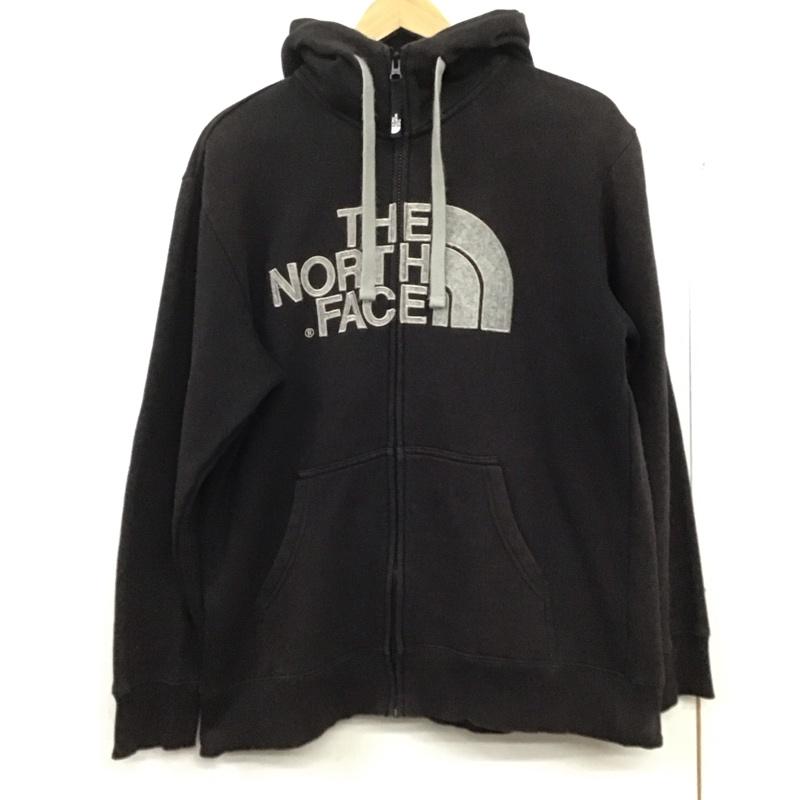 ザノースフェイス THE NORTH FACE パーカー 長袖 nt61216 ジップアップパーカー スウェットパーカー M ロゴ、文字 ダークグレー / ダークグレー /  メンズ USED 古着 中古 10146173