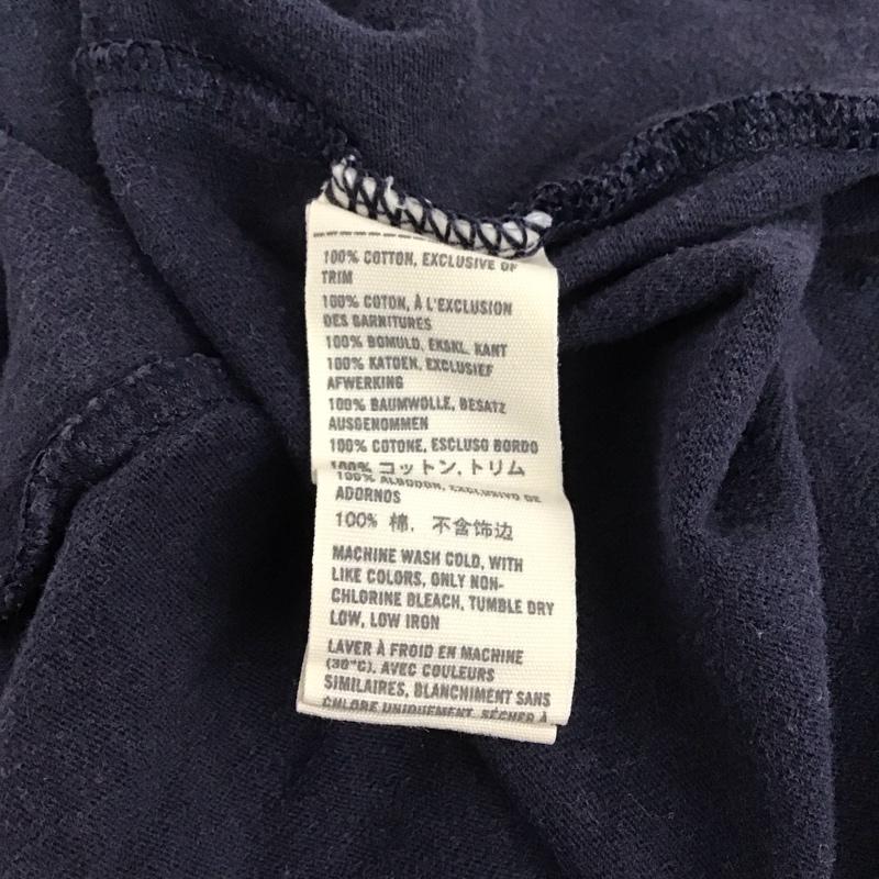 アバクロンビーアンドフィッチ ABERCROMBIE&FITCH Tシャツ 半袖 半袖カットソー プリントTシャツ クルーネックカットソー L ロゴ、文字 紺 / ネイビー /  メンズ USED 古着 中古 10132081