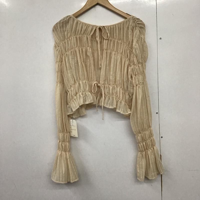 ダブルクローゼット w closet カーディガン 長袖 FREE 無地 ベージュ / ベージュ /  レディース USED 古着 中古 10140689