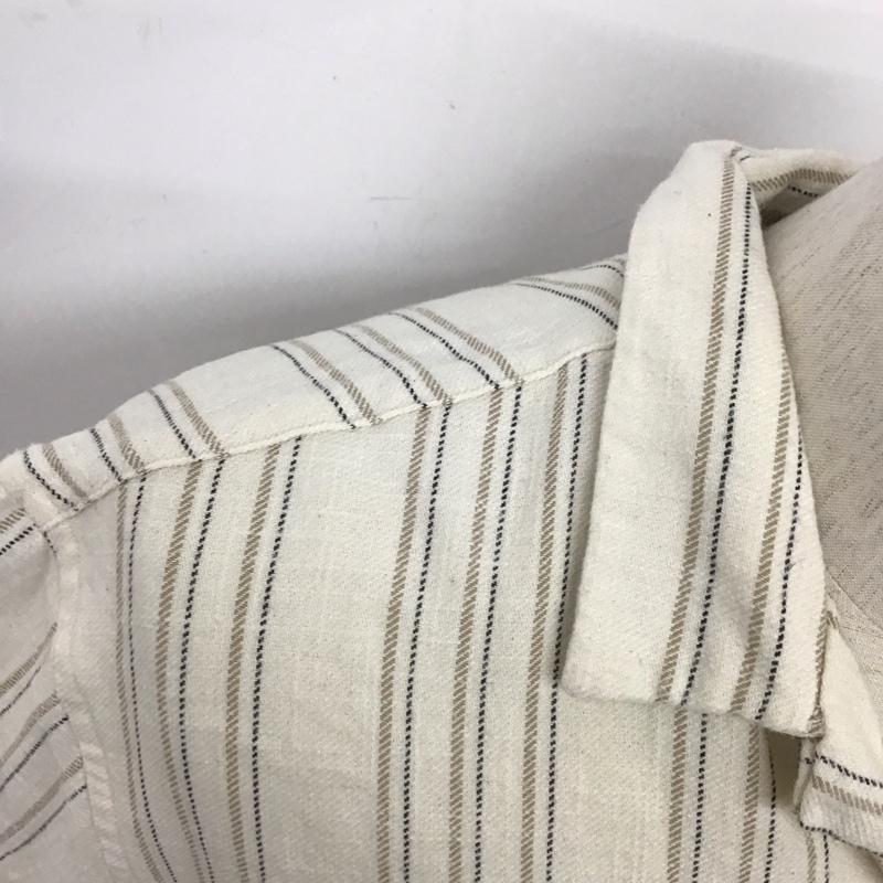 ザラ ZARA シャツ、ブラウス 半袖 L ストライプ マルチカラー / マルチカラー /  メンズ USED 古着 中古 10128314