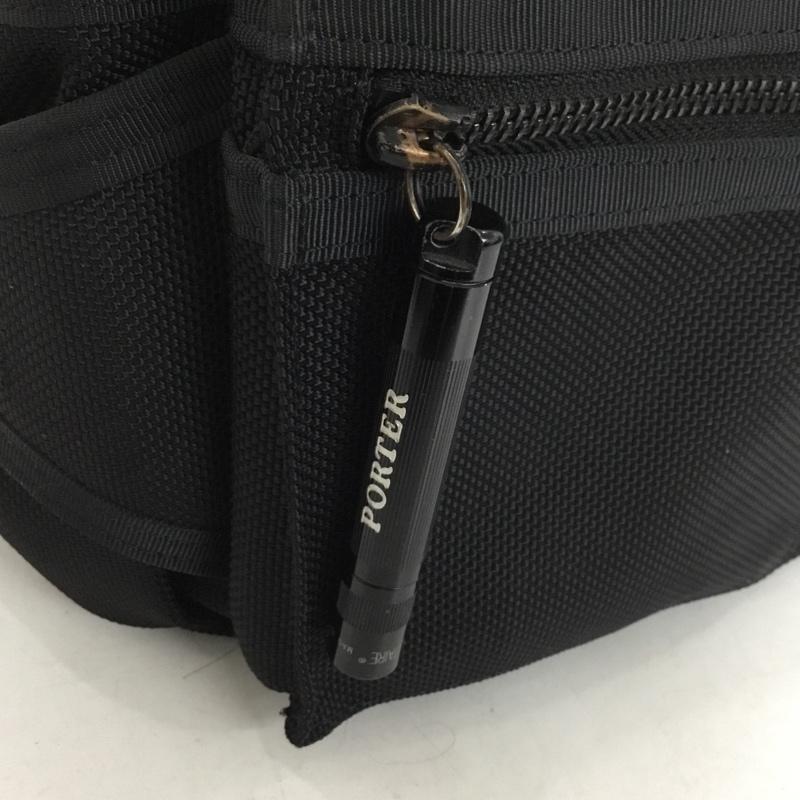 ポーター PORTER ウエストバッグ ウエストバッグ HEAT ヒップバッグ ボディバッグ ロゴ、文字 黒 / ブラック /  メンズ USED 古着 中古 10145859