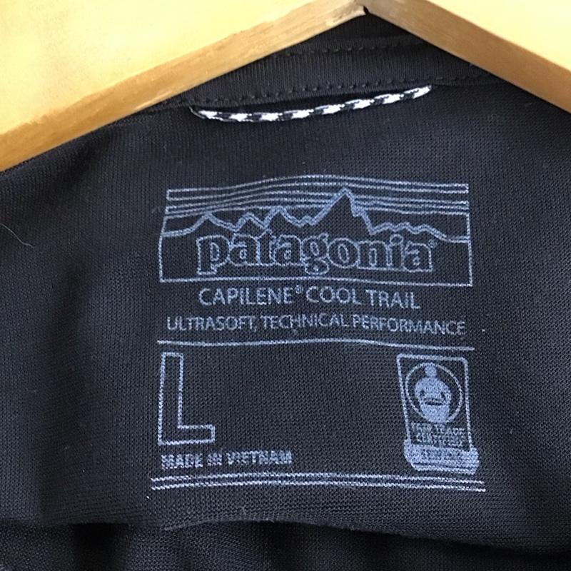 パタゴニア patagonia Tシャツ 長袖 L 無地 黒 / ブラック /  メンズ USED 古着 中古 10143330