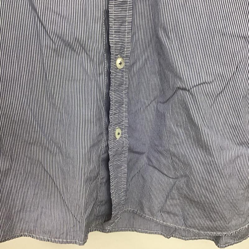 スティル バイ ハンド STILL BY HAND シャツ、ブラウス 半袖 半袖シャツ ストライプシャツ ボタンダウンシャツ 46 ストライプ 白 / ホワイト / X 水色 / ライトブルー /  メンズ USED 古着 中古 10147514