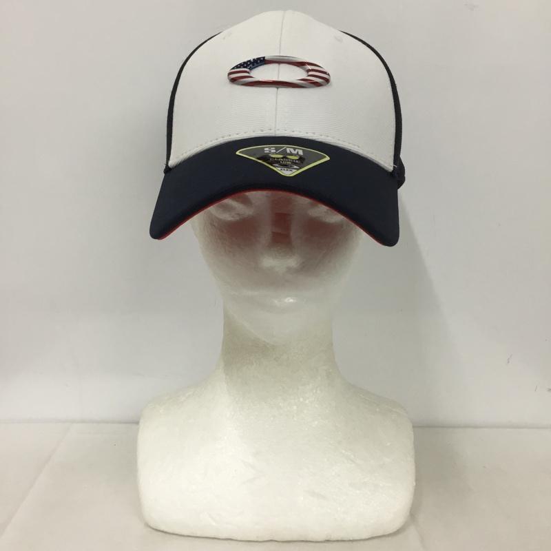 オークリー OAKLEY 帽子 キャップ TINCAN 911545 ワンポイント 白 / ホワイト / X 紺 / ネイビー /  メンズ USED 古着 中古 10139225