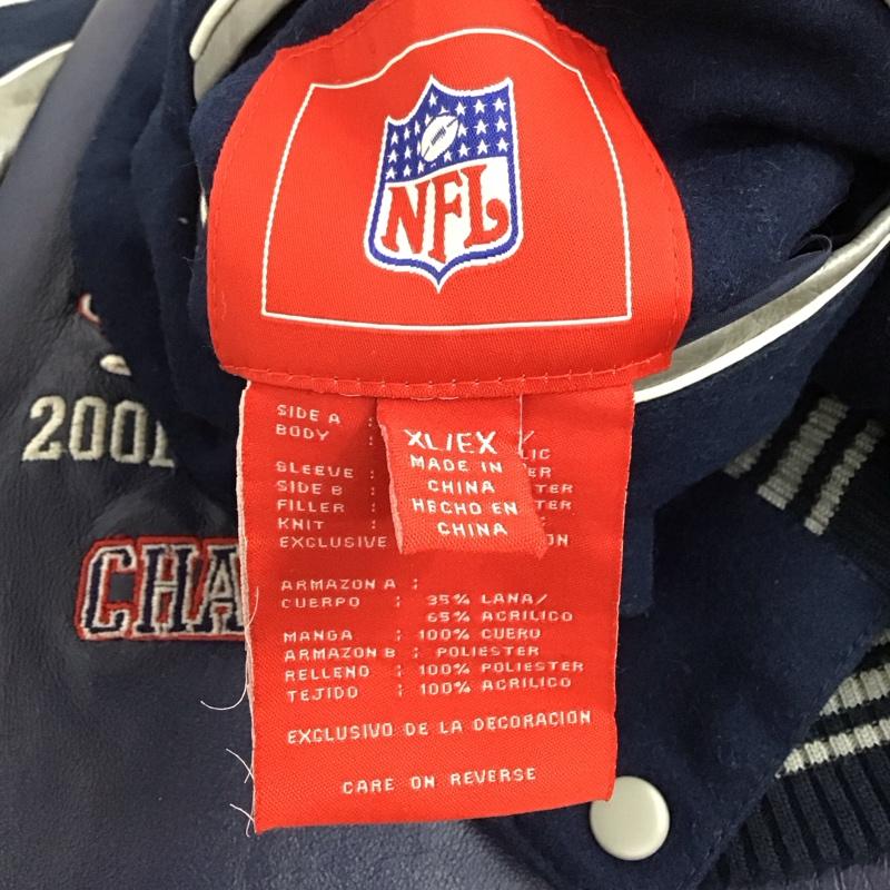 ナショナルフットボールリーグ NFL ジャケット、上着 ジャケット、ブレザー スタジャン アウター 前ボタンジャケット リバーシブル XL ロゴ、文字 インディゴ / インディゴ /  メンズ USED 古着 中古 10133673