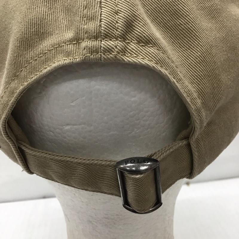 ポロラルフローレン POLO RALPH LAUREN 帽子 キャップ コットン ロゴ、文字 ベージュ / ベージュ /  メンズ USED 古着 中古 10120221