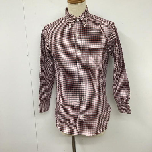 ブルックスブラザーズ BROOKS BROTHERS シャツ、ブラウス 長袖 BLACK FLEECE コットン BB1 USA ボタンダウン チェック 白 / ホワイト / X 赤 / レッド / X 紺 / ネイビー /  メンズ USED 古着 中古 10112672